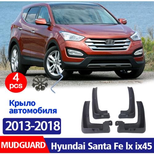 Mudflaps FOR Hyundai Santa Fe IX45 2013-2018 Mudguards Splash Fender Mud Flap Guard Car Accessories Auto Styline Front Rear 4pcs