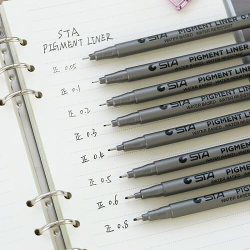8 pcs/ lot black gel pens simple design What up pen for signature office school stationery Canetas escolar 0.3/0.4/0.5/0.6 mm