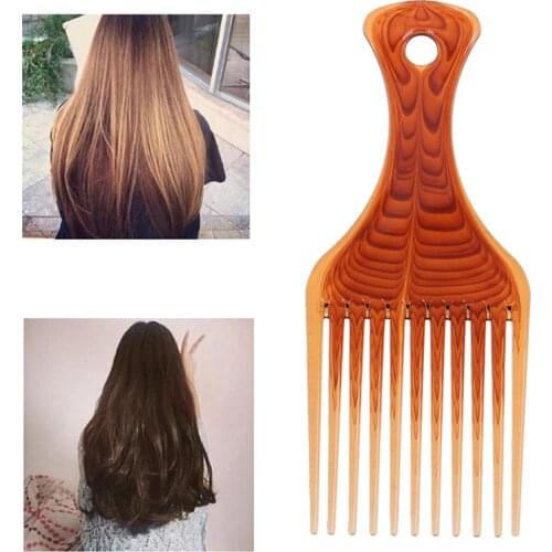 Women Random Wide Tooth Hair Comb Curly Hair Brush Salon Hairdressing Styling Long Tooth Styling Pick Comb Drop Shipping