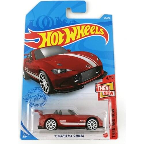2021-129 Hot Wheels Cars 15 MAZDA MX-5 MIATA 1/64 Metal Diecast Model Collection Toy Vehicles