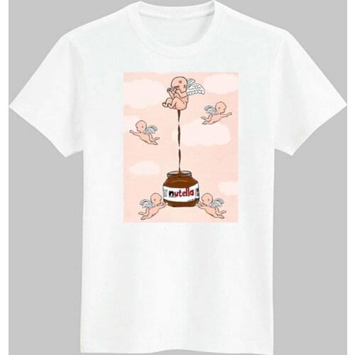 Vogue harajuku nutella t shirt for girls clothes children’s clothing tshirt girl cute anime graphic t shirts kids clothes boys