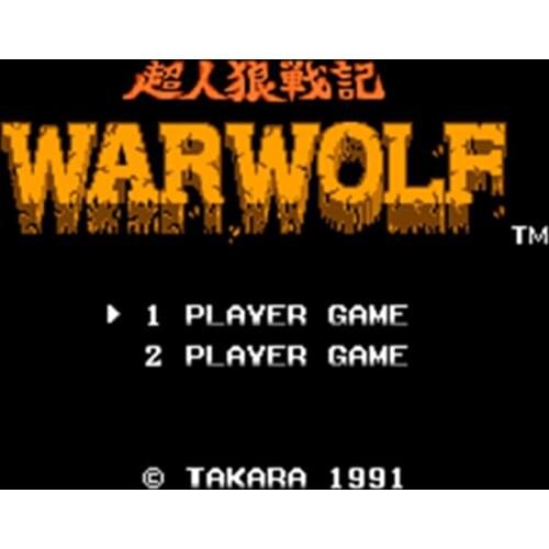 Hot Promotion Warwolf 60 Pins English Version Game Cartridge for 8 Bit 60pin Game Console