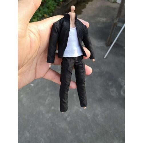 1/12 Scale Trendy Soldier Male Clothes Toy Jacket Pants Suit Model for 6" Doll