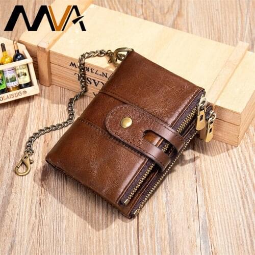 MVA Engrave Mens Purse Wallet Men Leather Slim Wallet Genuine Leather Purse For Men Short Designer Wallets Card Coin Walets 856