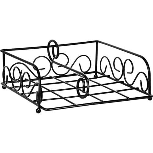 Napkin Holder Desktop Buffet Kitchen Guest Towel Bathroom Storage Tray Stainless Steel Hotel Banquet Paper With Pressure Bar