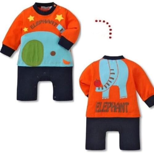 2017 New Baby Boy Clothes lovely Animal 100% Cotton Newborn Romper 0-24Month Baby Jumpsuit Infant Fashion Spring Costumes