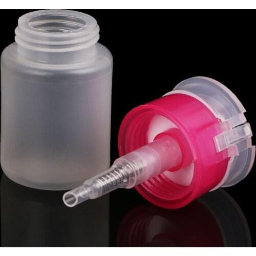 2021 New 70ml Nail Art Clear Empty Pump Dispenser Cleanser Bottle Manicure Press Bottles