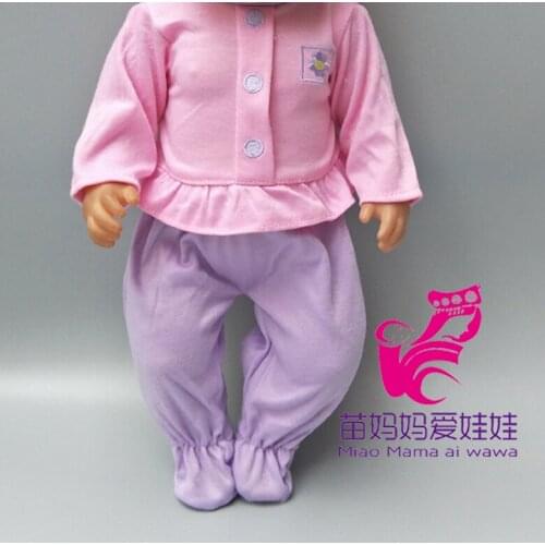 18 inch baby dolls clothes pants hat for 18" 43cm new born baby doll wearing baby girl birthday gifts