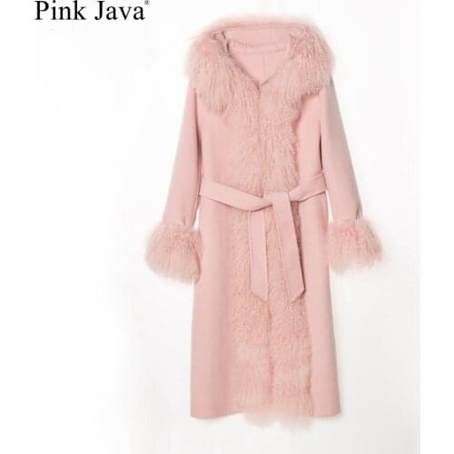 Женские пальто с мехом Pink Java China At AliExpress