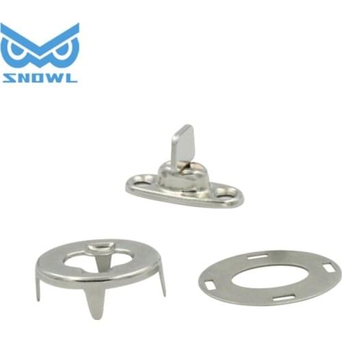 Marine Canvas Turn Button Twist Lock, Eyelet, Washer Brass Nickle Finish 4000B00