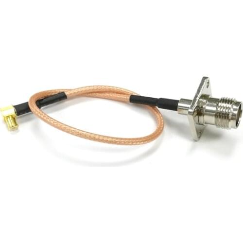 TNC female 4-hole panel chassis switch MCX male right angle pigtail cable RG316 15cm/30cm/50cm whlolesale NEW