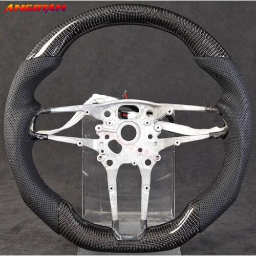 Sports Steering Wheel Fit For Porsche Cayenne Macan Panamera Cayman 100% Carbon Fiber Steering Wheel