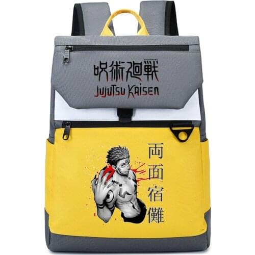 Jujutsu Kaisen Backpack Gojo Satoru Itadori Yuji Cartoon Students School Bags Kids Bookbag Travel Bagpack Shoulder Bag Daypack