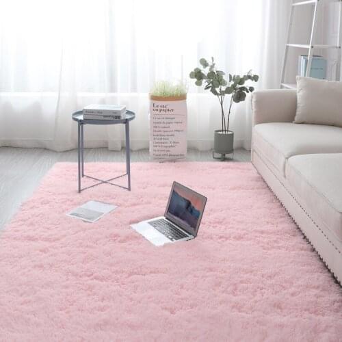 Nordic ins living room carpet bedroom tatami rug plush thick carpet balcony bay window decoration floor mat summer new carpet