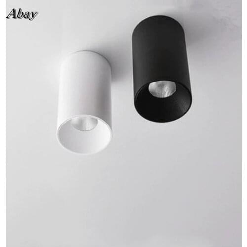 Dimmable LED Downlights 9W 12W 15W COB LED Ceiling Lamp Spot Lights AC110V-220V LED Wall Lamp Warm Cold White Indoor Lighting