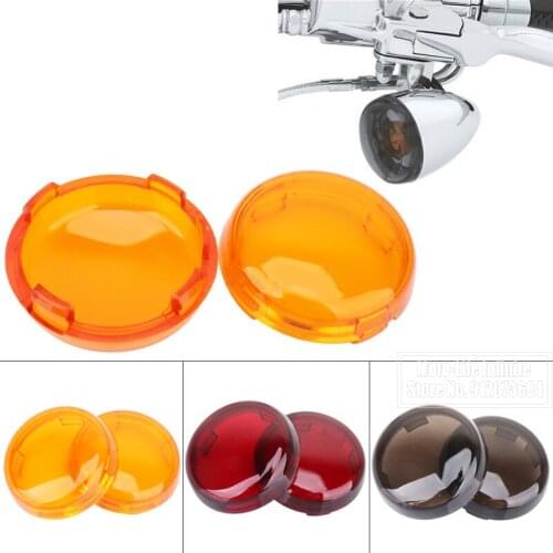 Motorcycle 2pcs/4pcs Turn Signal Light Indicator Lens Cover ABS For Harley Sportster 1200 883 Touring Electra Glide Road King