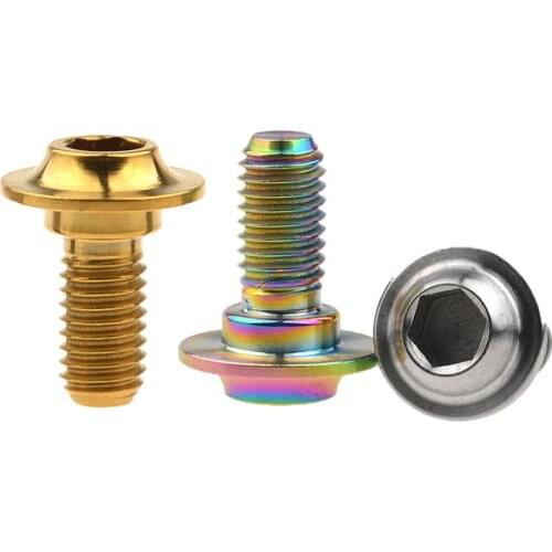 Xingxi Titanium Ti Bolts M5 Clamp Bolt Screw for Road Bike Riding C Brake Shoes C Clamp Brake Pad