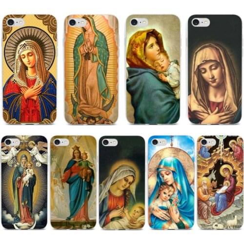 XWYING Virgin Mary Christian Christmas Phone Case For iPhone 12 Mini 11 Pro XS Max X XR 7 8 Plus