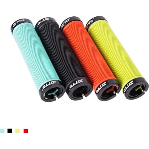 1Pair MTB Handlebar Grips Silicone Gel Lock on Anti slip Grips for MTB Folding Bike Bicycle Parts AG15
