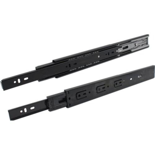 1Pair Soft Close Drawer Slides,3-Section Full Extension Thicken Mute Ball Bearing Metal Cabinet Drawer Slides Rails Length 300mm