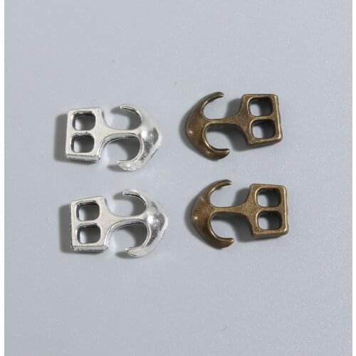 10 pcs 16x23mm Silver Color/bronze Zinc metal alloy Charm Pendants Anchor Accessories Fit necklace A1259/A1266