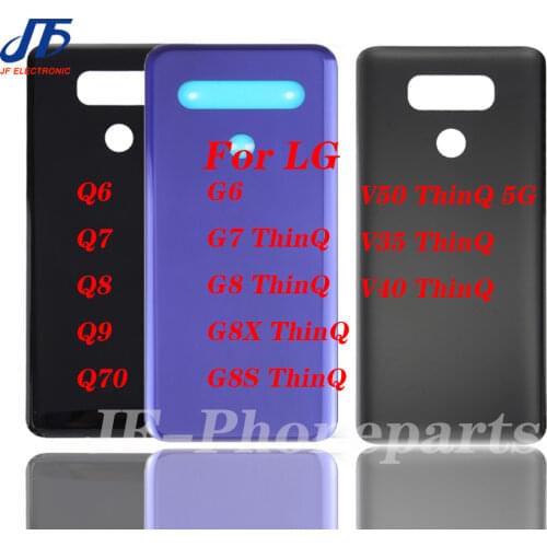 10PCS Battery Cover For LG QG670 G8XS G9 V35 40V50 ThinQ 5GStylo 4 OEM Rear Housing Back Case With Adhesive Replacement