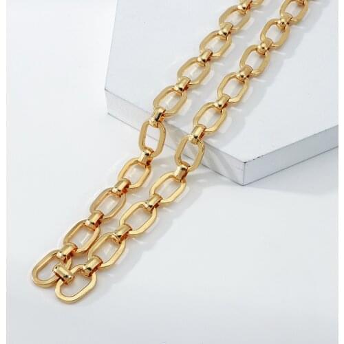 AENSOA Hip Hop Curb Cuban Thick Chain Short Choker Necklace Men Simple Minimalist Chunky Collar Necklace Women Jewelry Party