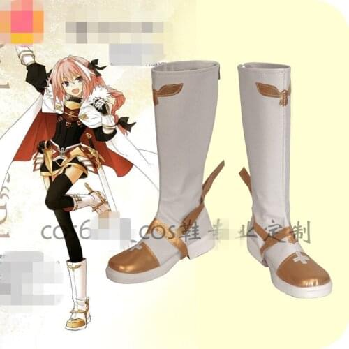 Anime Cosplay Shoe Fate/Grand Order Astolfo Cosplay Boots Custom Made A