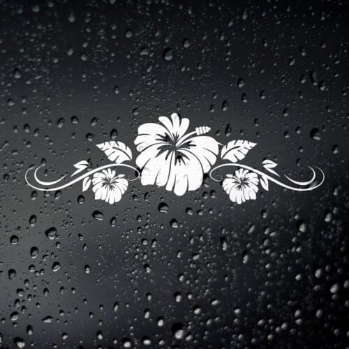 Black/Sliver Hawaiian Lei Tattoo Car Sticker Removable Waterproof Window Body Bumper Decal CL783