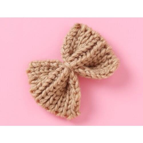 Baby Bows Hair Clips Woolen Girls Candy Color Barrettes Cute Infant Princess Side Clip For Children Ins Hairpins Hot Sale