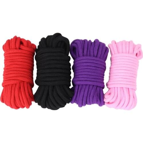 10m Cotton Rope Random Color Cotton Rope Flirting Adult Tool Bondage Gear S&m Harness Adult Sex Toys Bdsm Bondage Restraints
