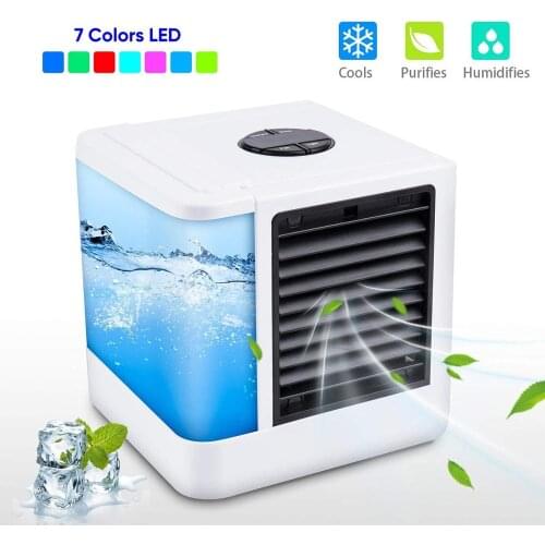 Mini Air Conditioner cooling Portable Air Cooler Humidifier Purifier For Home Room Offic 3 Speeds Desktop Quiet Air Cooling Fan