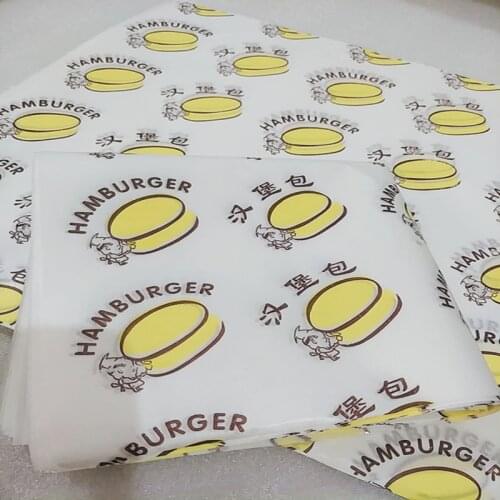 24Pcs Wax Paper Food Grade Grease Paper Food Wrappers Wrapping Paper For Bread Cake Burger Fries Oilpaper Baking Tools
