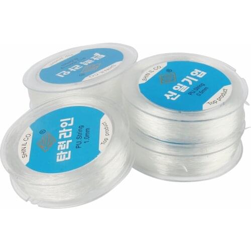 0.5/0.6/0.8/1MM Transparent Strong Crystal Elastic Beading Line Cord Thread String For DIY Necklace Bracelet Jewelry Making