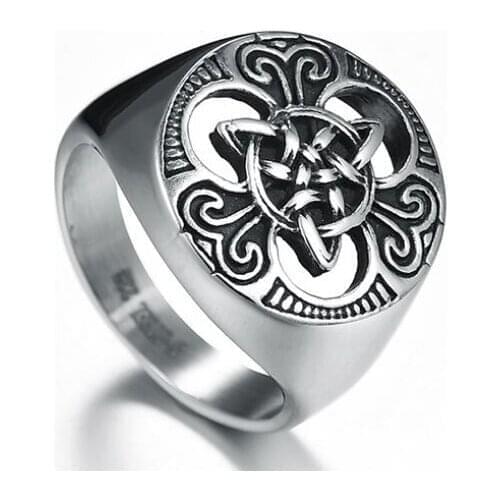 Drop Ship Size 7~15 Cool Thor Hammer Knots Ring 316L Stainless Steel Jewelry Biker Ring