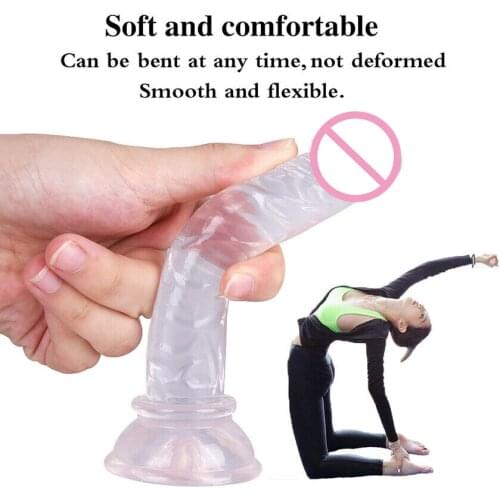 Realistic Dildo Suction Cup Flesh Vaginal Massage Male Penis Women Adult Sex Toy