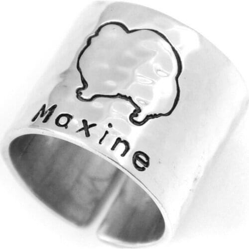 Pomeranian Ring Personalized Adjustable Pomeranian Name Ring Pet Memorial Ring Dog Remembrance Gift Pet Lover Gift