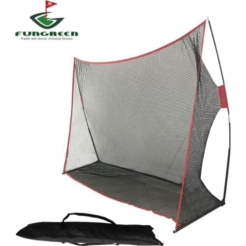FUNGREEN Golf Net 10x7ft Golf Hitting Net Practice Driving Indoor & Outdoor Golf Swing Net Golfing at Home Swing Training Aids