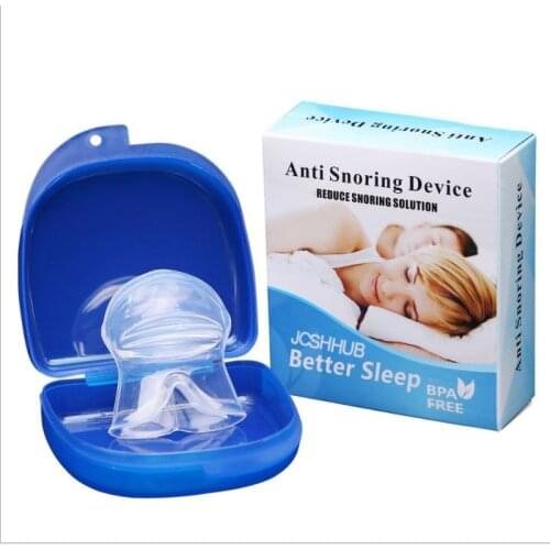Silicone Anti Snoring Tongue Snore Stopper Retaining Device Breathing Apnea Night Guard Sleeping Aid Health Care Tool