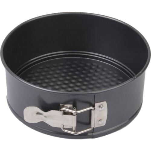 Baking Pan Dia. 18cm Cake Mold DIY Non Stick Coating Loose Bottom Base Black