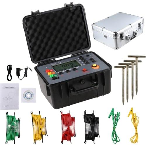 Grounding Resistance Tester earth resistance measurement soil resistivity meter