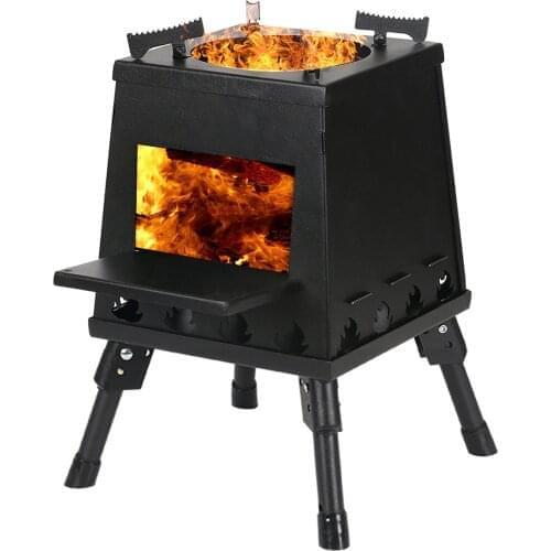 Camping Stove Folding Portable Burner Backpack Wood Alcohol Burner Tourist Cooker Outdoor Camping Hiking BBQ Equipment