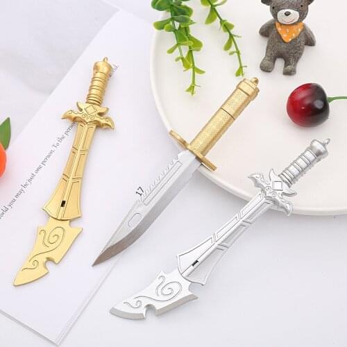 Creative Weapon Modeling Gel Pens Cartoon Sword Water Pen Lovely Student Pen Office Stationery Signature Pen Wholesale