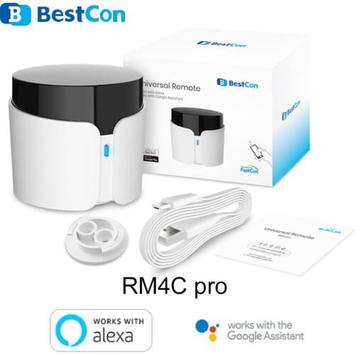 Broadlink Bestcon RM4C Pro Smart Home Automation WiFi IR RF Universal Intelligent Remote Controller Works With Alexa Google Home
