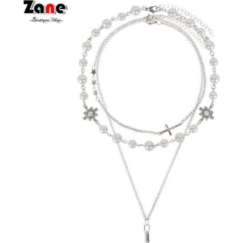 Vintage Goth Necklace For Women Boho Lil peep Y2k Jewelry Kpop 1 Real Accesorios Charm Grunge Pendant