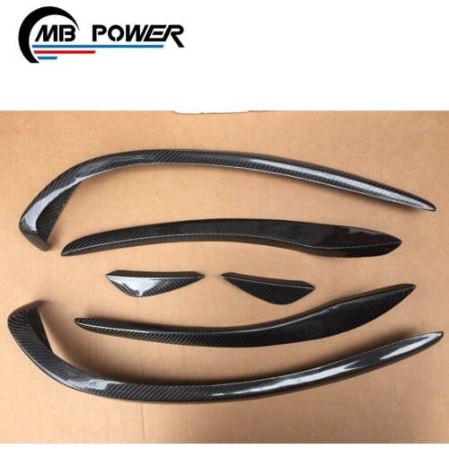 High Quality 2014-2016 year CLA class w117 CLA45 R style carbon fiber front bumper canard for w117 body kit car bumper canards