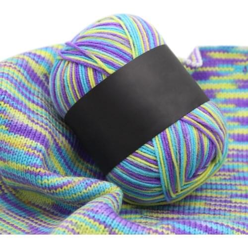 1 Roll Gradient Color Soft Baby Milk Cotton Yarn Comfortable DIY Scarf Hat Sweater Knittling Hand Crochet Knitting Yarn