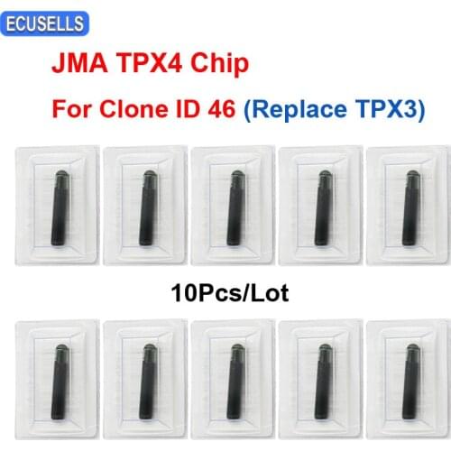 10 Pcs/Lot For JMA TPX4 Cloner Chip for Replace of TPX3 Chip Clone ID46 Chip Copy ID46 Glass Transponder Car Key Chip