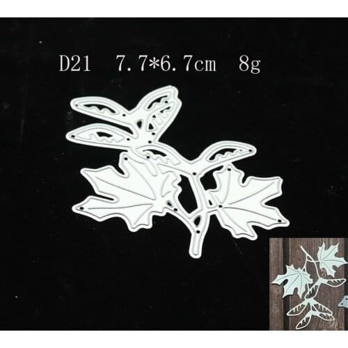 2021 Leaves Metal Cutting Dies DIY Scrapbooking Paper Photo Album Crafts Knife Mould Cards Embossing Mold Stencils for Decor