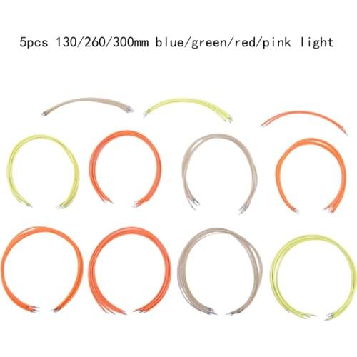 5pcs 130/260/300mm 2200K Edison Bulb Filament Lamp Parts LED Chip Incandescent Light Accessories Diodes Flexible filament DC3V